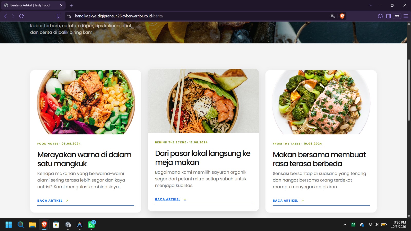 Katalog Berita Tasty Food
